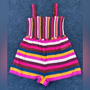 Zimmermann Kids’ Girls 10 Ginger Striped Smocked Cotton Romper